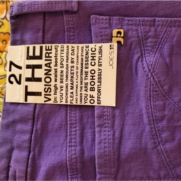 Joe's jeans the‎ Visionaire boho chic high rise bootcut flare Eel Purple size 27 - Picture 9 of 15